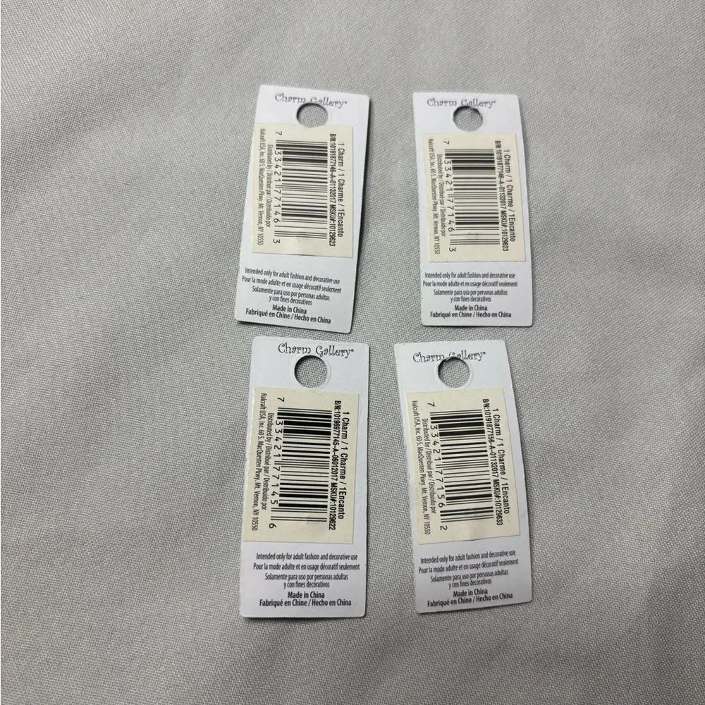 4 New Letters Halcraft Charm Gallery Pendant Jewelry Making Charms